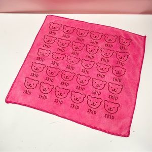 Y2K kawaii pink teddy bear washcloth